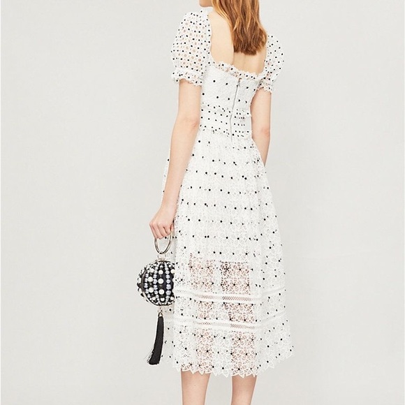 NWT Self Portrait Hibiscus Midi Dress UK8 US4 - Picture 5 of 5